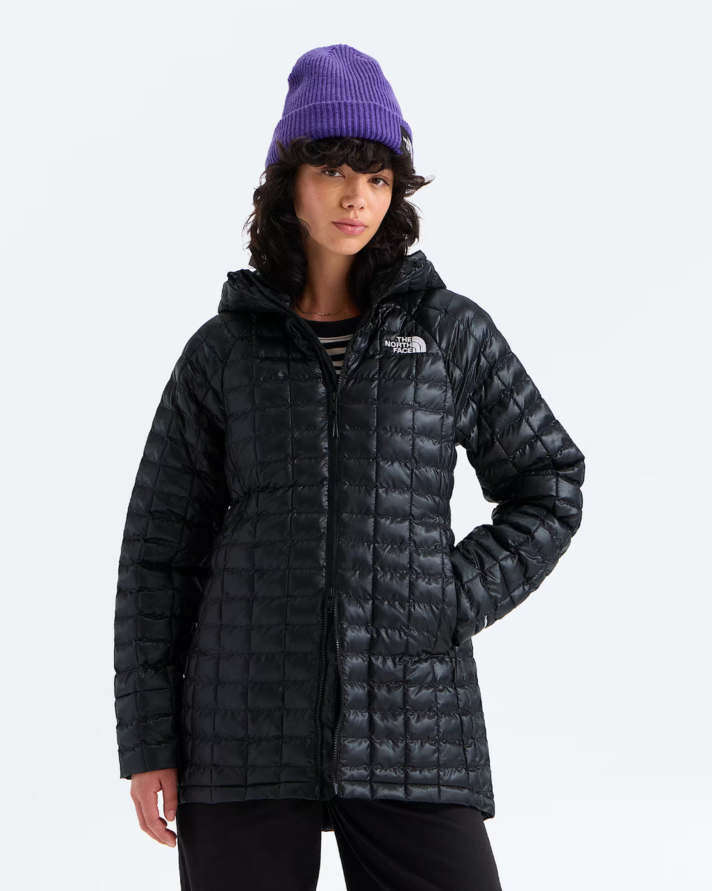 The North Face Women's ThermoBall Hooded Parka Coat TNF Black XL NWT $300